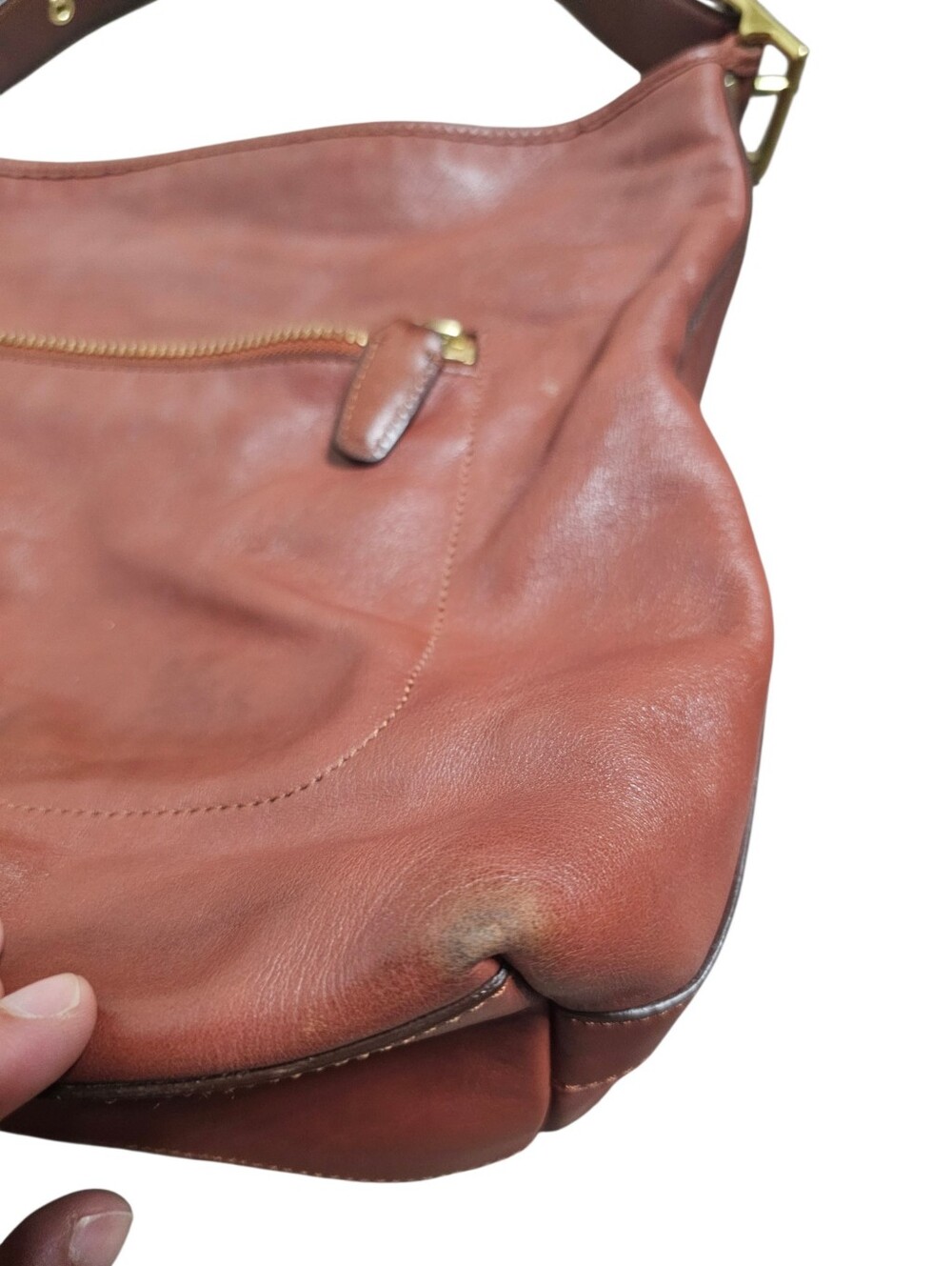 COACH Legacy Tassel Duffle 19889 Leather Brown Shoulder/Crossbody Bag - Picture 7 of 12